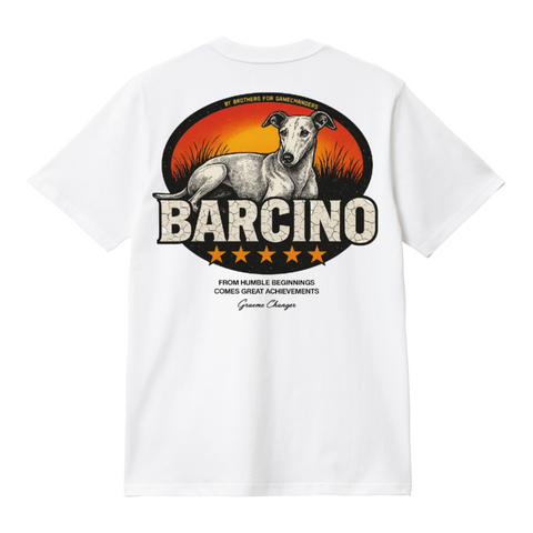 Camiseta Barcino Sunset Dog Blanca