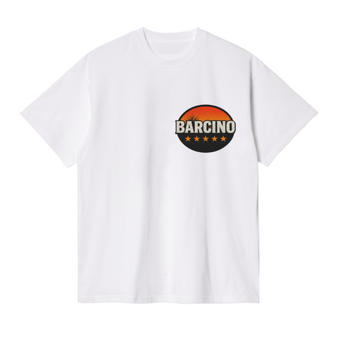 Camiseta Barcino Sunset Dog Blanca