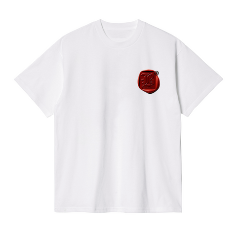 Camiseta Barcino Wax Seal Blanca